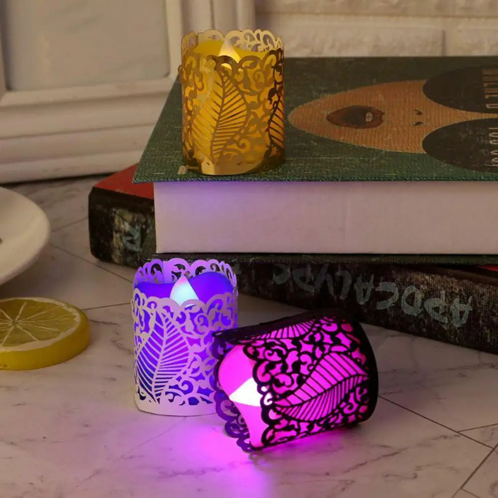 50 шт. полый абажур для свечей аксессуары стола декоративный свечи свадебные