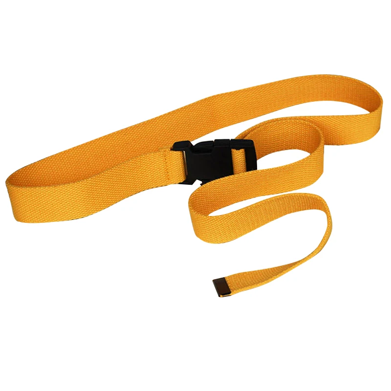 

Adults Adjustable All-Match Belt Unisex Korean Style Canvas Belts Vintage Plastic Buckle Elastic Solid Color Long Waistband New