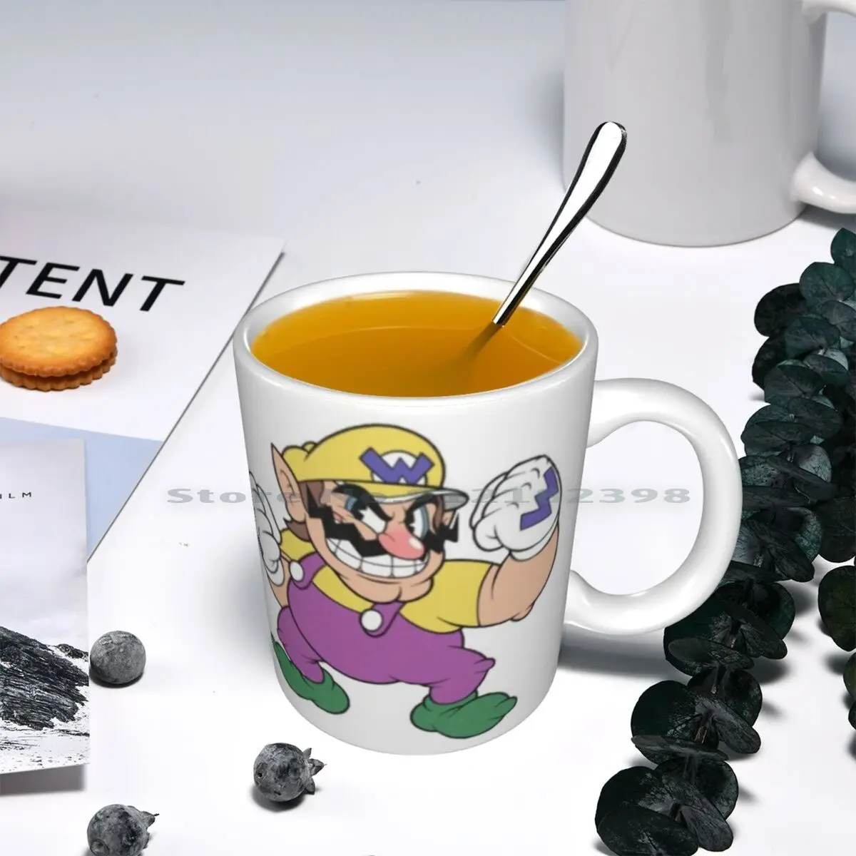 Wario в художественном стиле Cuphead! Super удар Брос. Керамические кружки с изображением