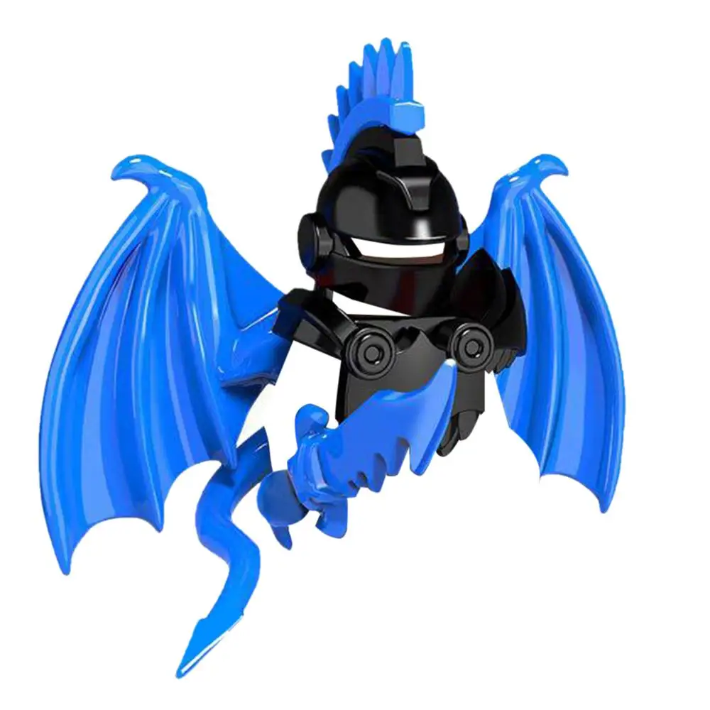 1 шт. строительные блоки без мини-фигурок рыцарь Дракон Броня Крылья Ангел Ninjagoed