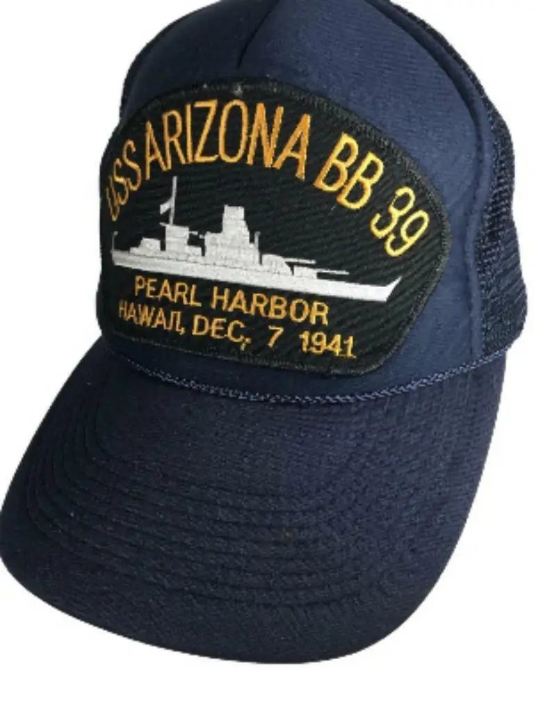 Бейсбольная бейсболка с принтом Snapback Vtg Dad Hat cap USS Arizona BB39 жемчуг порт коробка