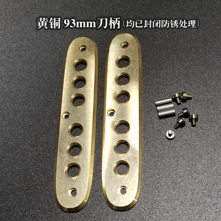 Изготовленный На Заказ титановый сплав TC4/латунный сабельный нож Сменные весы 93