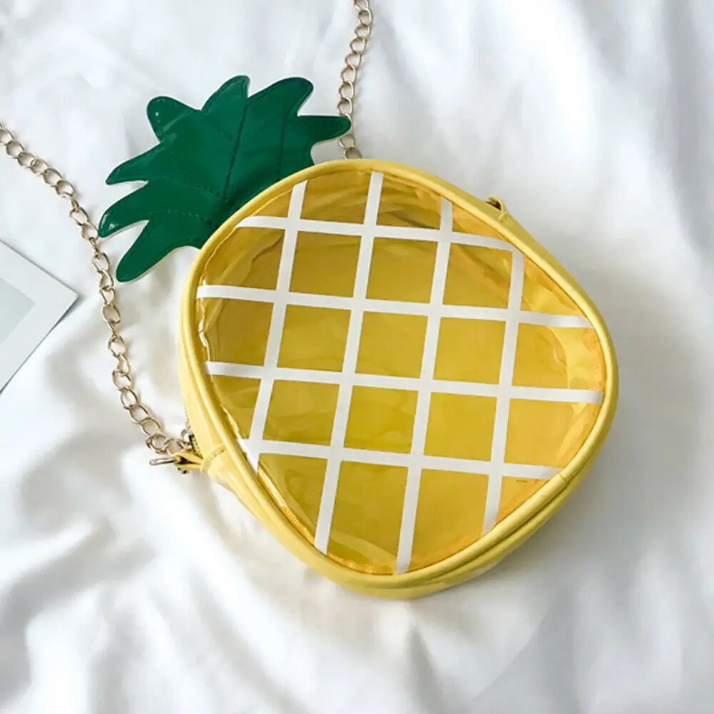 Женская милая сумка на плечо для девочек мини сумка-мессенджер в форме ананаса и