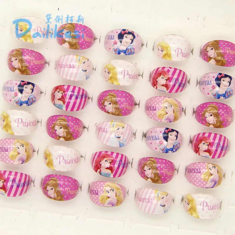 5 шт./лот детское кольцо из мультфильма Принцесса Диснея аксессуары для девочек