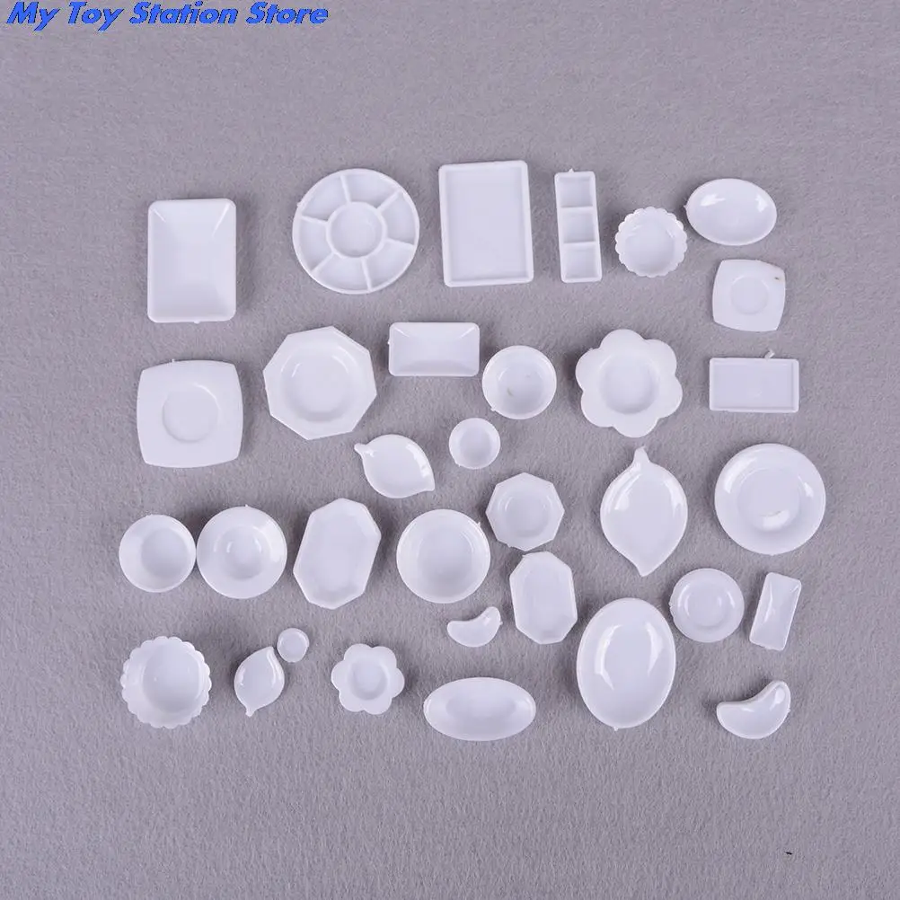 

Doll Accessories Kitchen Acrylic Mini Tableware Miniatures Cup Plate Dish Decor Toys for Kids Girls Gifts For Children 33pcs/Set