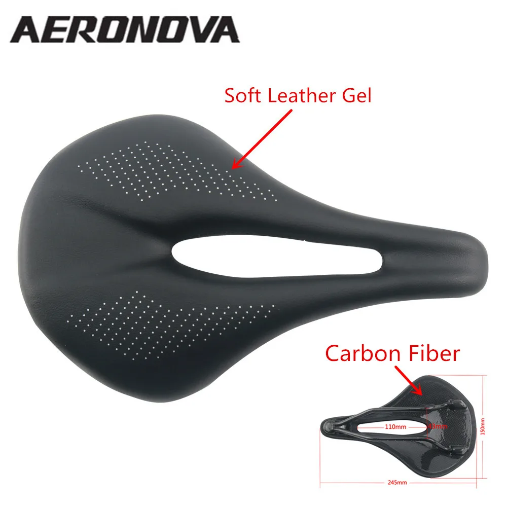Гелевое седло для велосипеда, чехол для MTB AERONOVA, дорожный, Велосипедное Сиденье, 3 K, черное седло для велосипеда, карбоновое седло San Framework Aspide