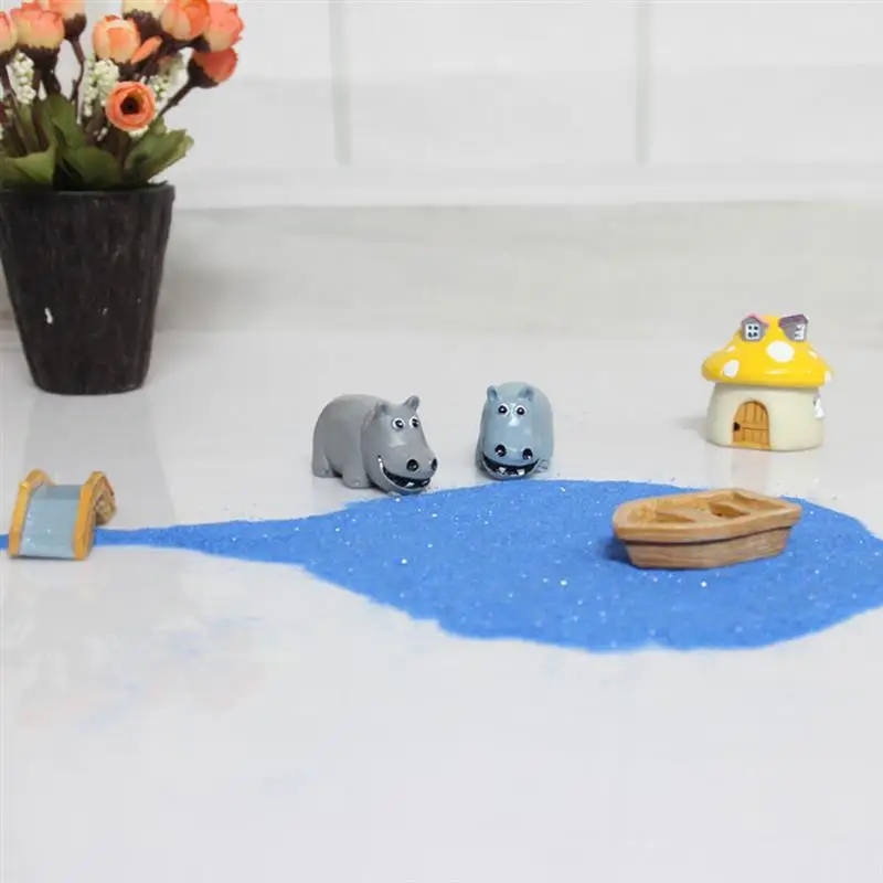 Бегемот миниатюрные фигурки животных мини мох микропейзаж бонсай узоры