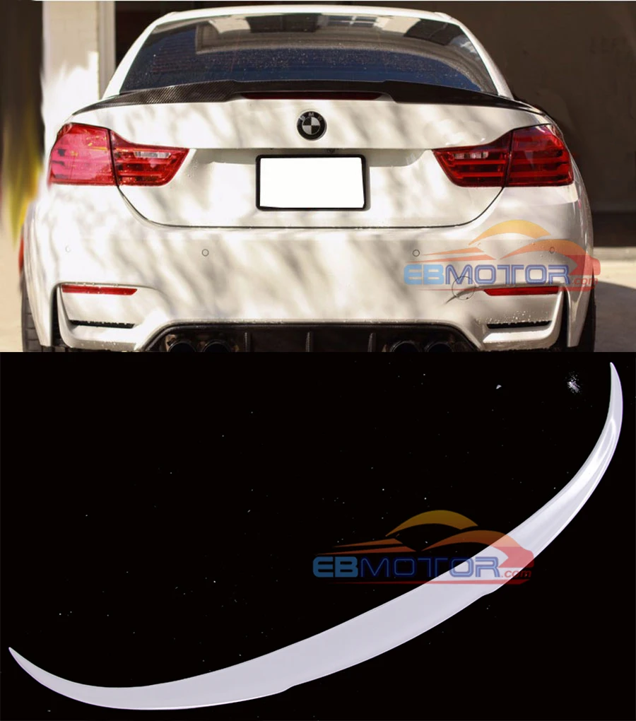 Неокрашенный стекловолокно багажник спойлер для BMW F33 F83 M4 трансформер 2014UP
