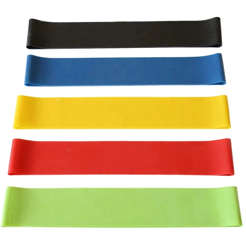 

Hot 5 Sets Yoga Resistance Rubber Bands Fitness Elastic Bands Training Fitness Gym Pilates Sport Workout Equipment