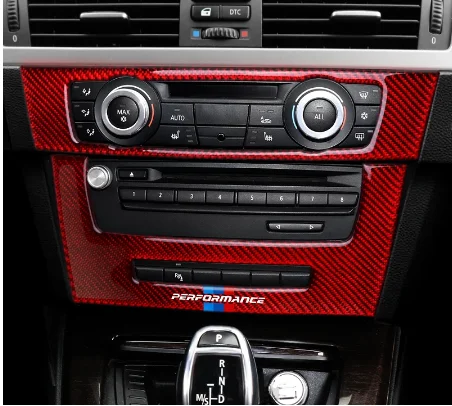 

Carbon fiber decorative stickers for automobile air conditioning For BMW 3 series E90 E92 E93 TPIC performance stickers