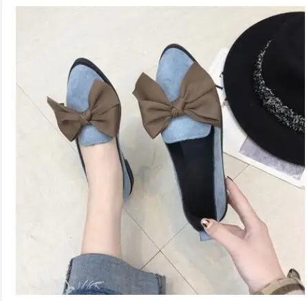 Туфли лодочки женские из флока заостренный носок квадратный каблук однотонные