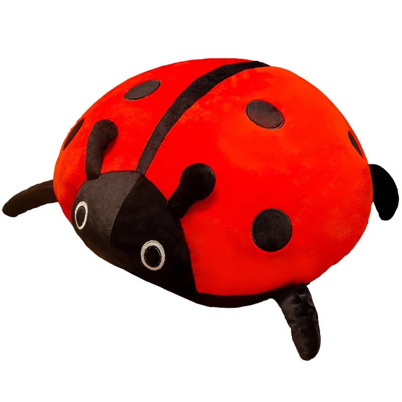 Hot Huggable Nice 80cm/60/40cm/ cute plush toy soft colorful ladybug ladybird insect doll pillow cushion children birthday gift