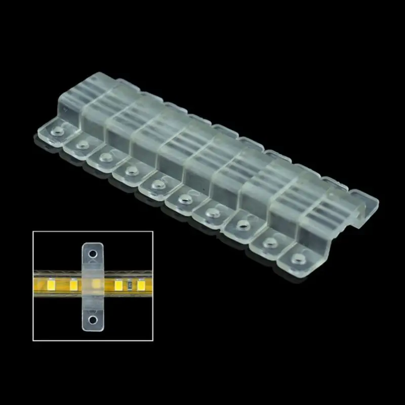 50 шт. светодиодный крепления кремния крепежные зажимы для 220V Водонепроницаемый