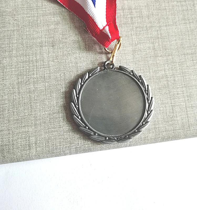 Пустые медали из пшеничной бахромы золотая медаль серебряная и цветная Branze