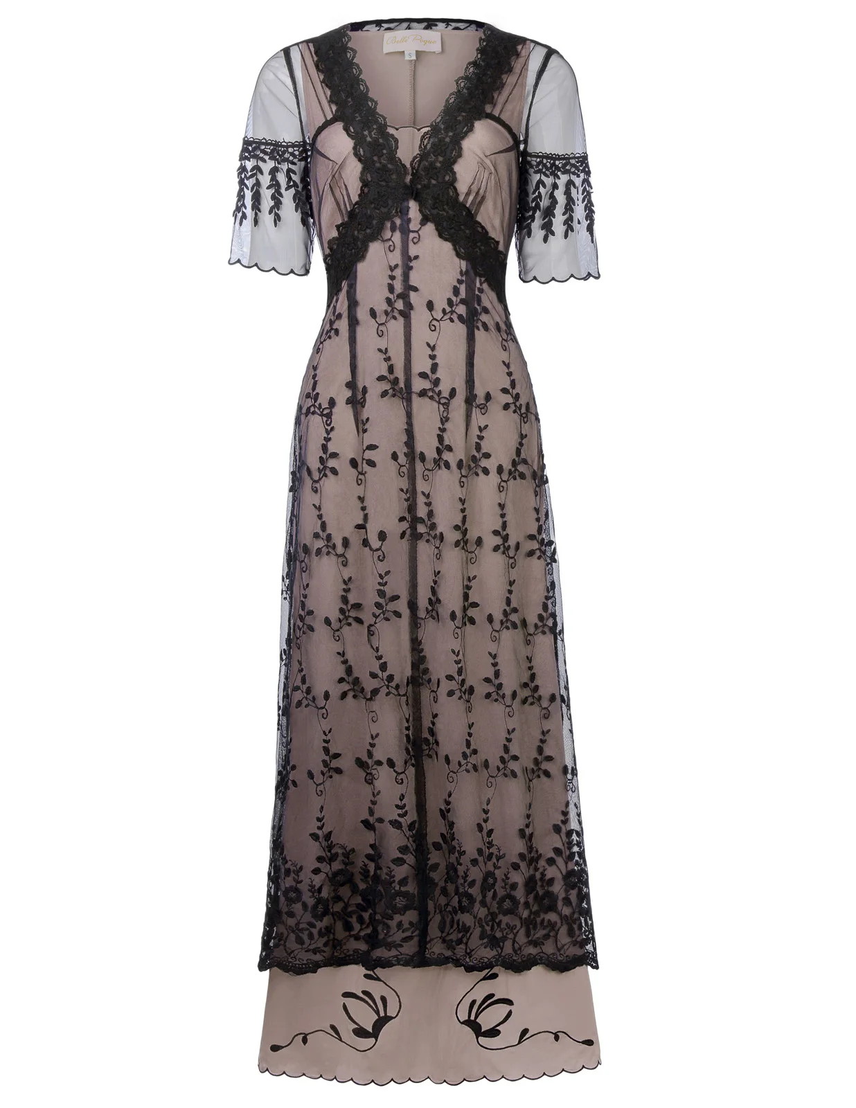 

Women 2021 Plus Size Midi Dresses Elegant A-Line Vestidos Solid Puff Sleeve V-Neck Ladies Lace Dress V-Neck Belt Strawberry