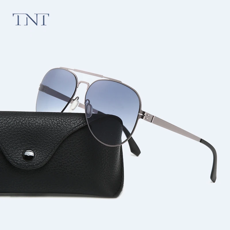 

TNT 2020 пилот стальная оправа классические водительские мужские солнцезащитные очки поляризационные покрытие зеркальная оправа очки авиаци...