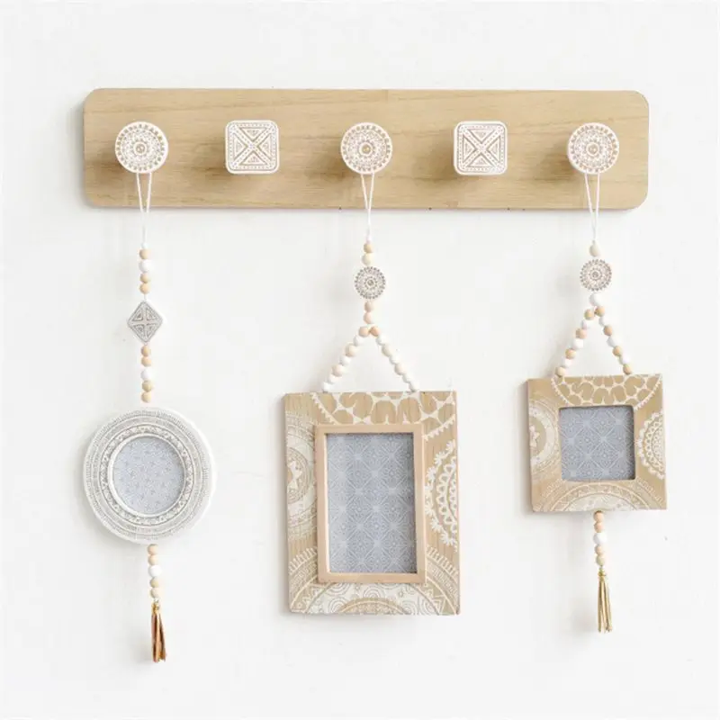 

Wooden Hooks Clothes Hanger Nordic Wall Hanging Storage Rack Hat/Coat Hanger