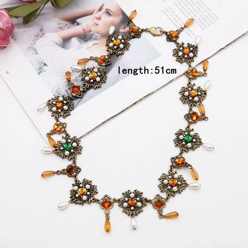 

Statement Flower Necklace Sweet Party Holiday For Women