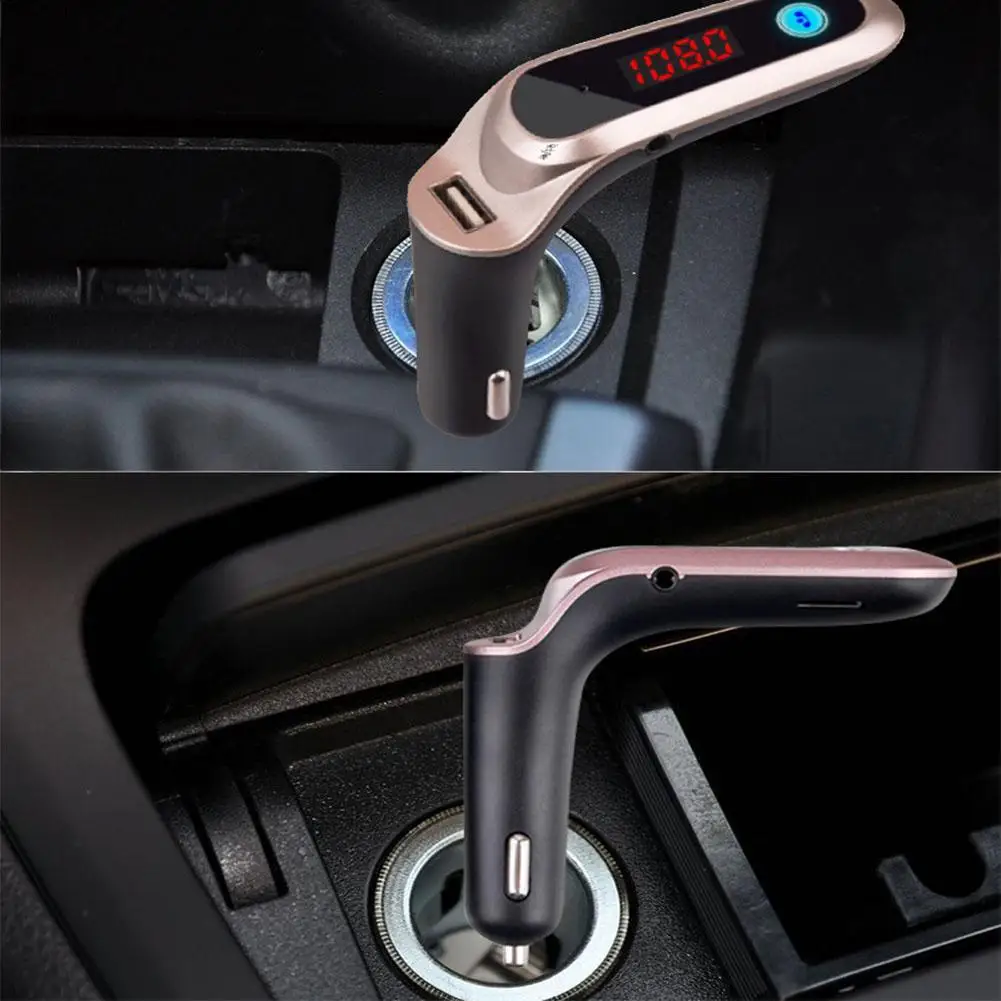 

Car mp3 player Car Kit Cigarette Lighter MP3 FM Transmitter USB Charger Handsfre GD car radio bluetooth car audio