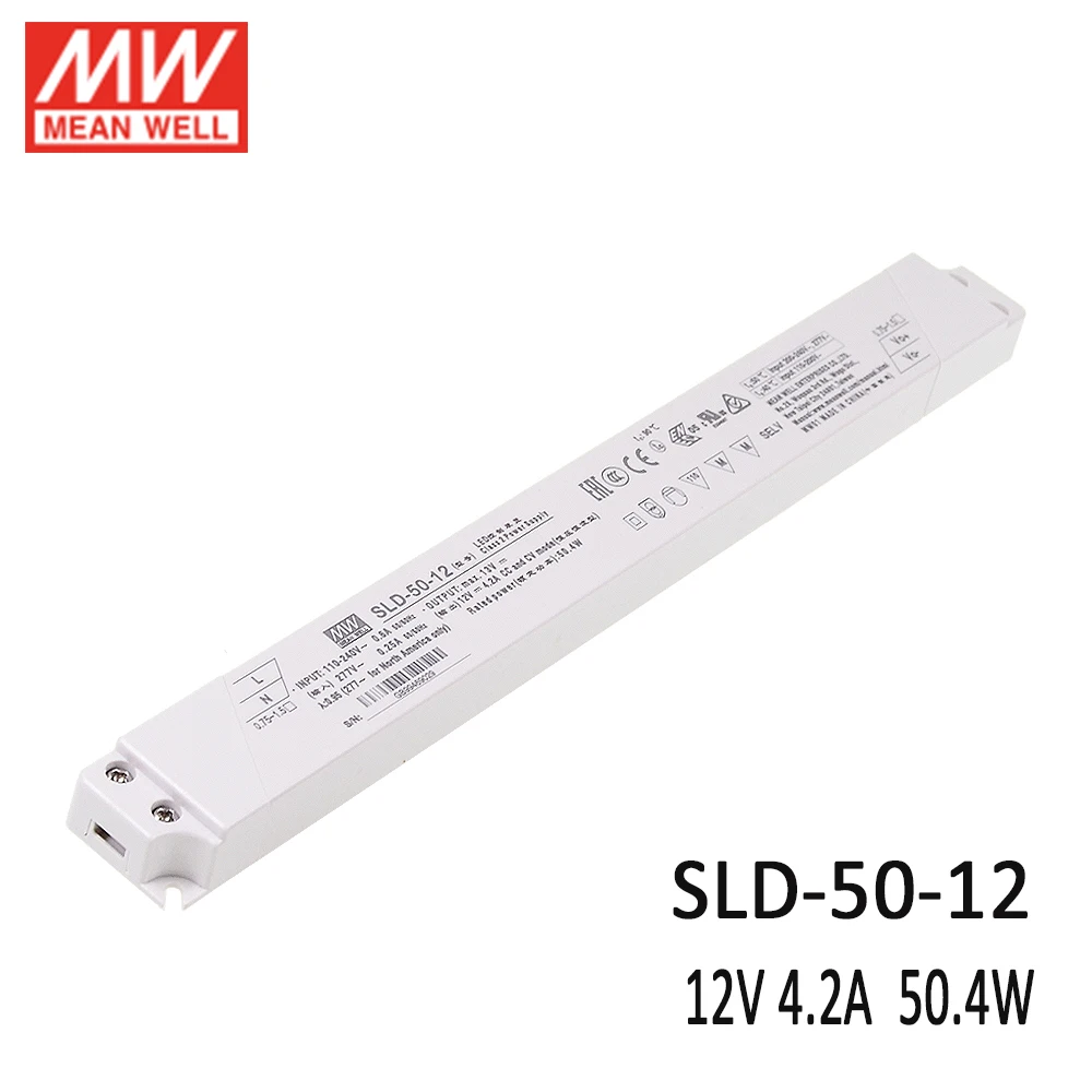 MEAN WELL SLD 50 12 Вт 4 2 а в линейный светодиодный драйвер постоянного напряжения режим