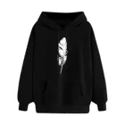 Толстовка МужскаяЖенская, с принтом в виде перьев, в стиле хип-хоп