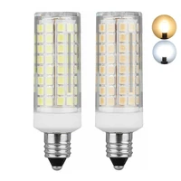 mini dimmable led lights e11 e12 102 leds corn bulbs 9w replace 80w halogen lamps candelabra base 220v 110v for home living room