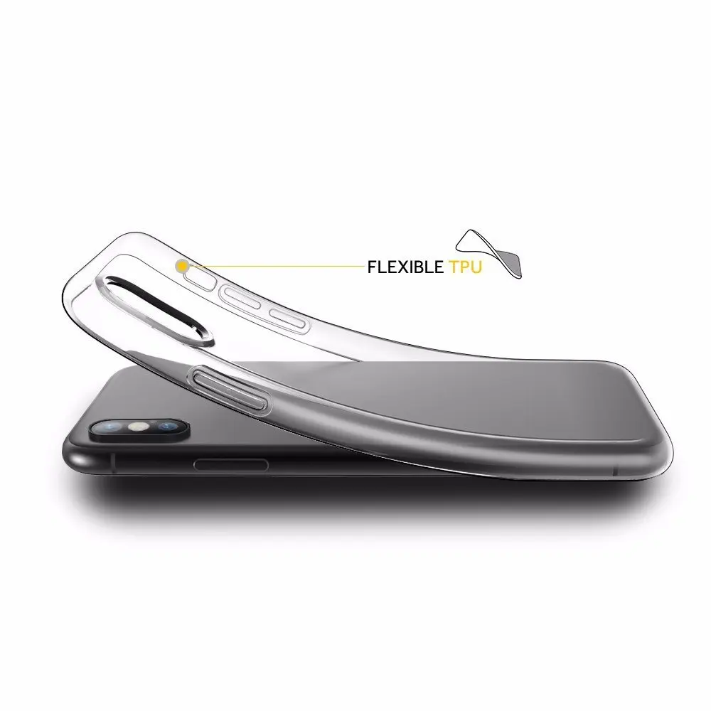 UPaitou Clear TPU Case for iPhone SE 2020 11 Pro Max X 8 7 6 6S Plus Transparent Soft Sinicon Back Cover iPhone11 |