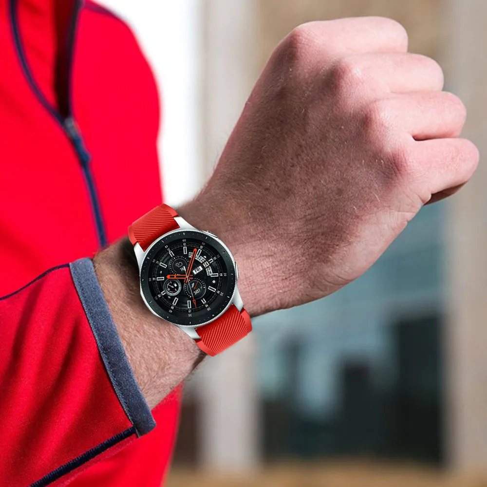 Силиконовый ремешок для часов Samsung galaxy спортивный сменный 46 мм 22 Gear S3 Frontier/Classic| |