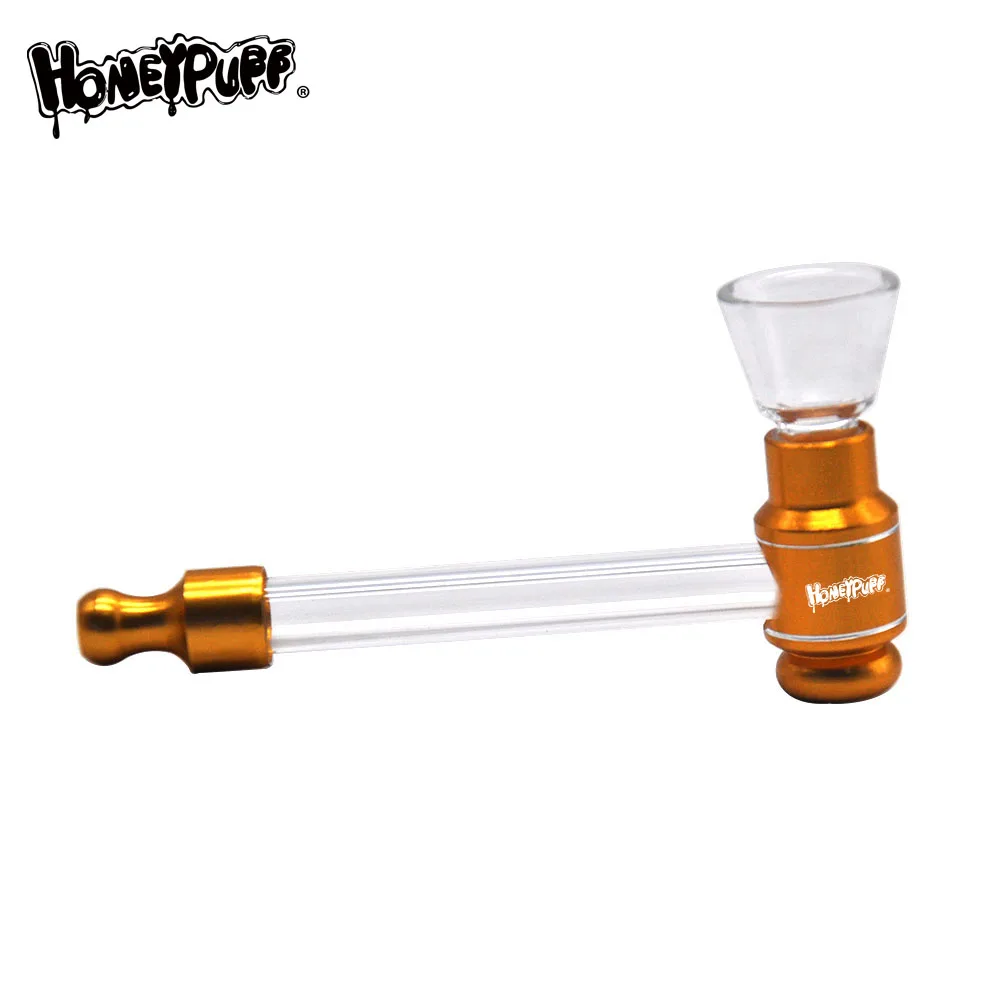 HONEYPUFF стеклянные курительные трубки 15 мм Стеклянная Чаша металлическая