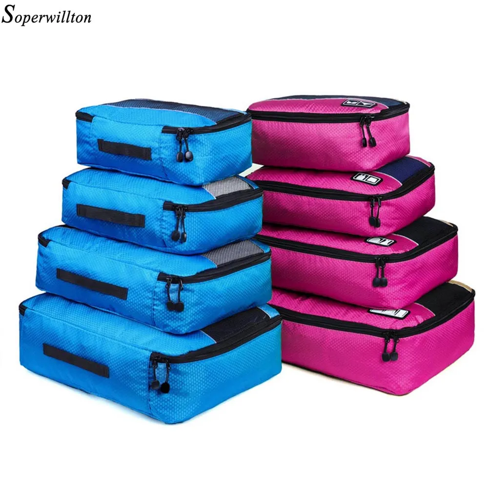 Сумка для багажа Soperwillton большая нейлоновая сетчатая дышащая сумка хранения