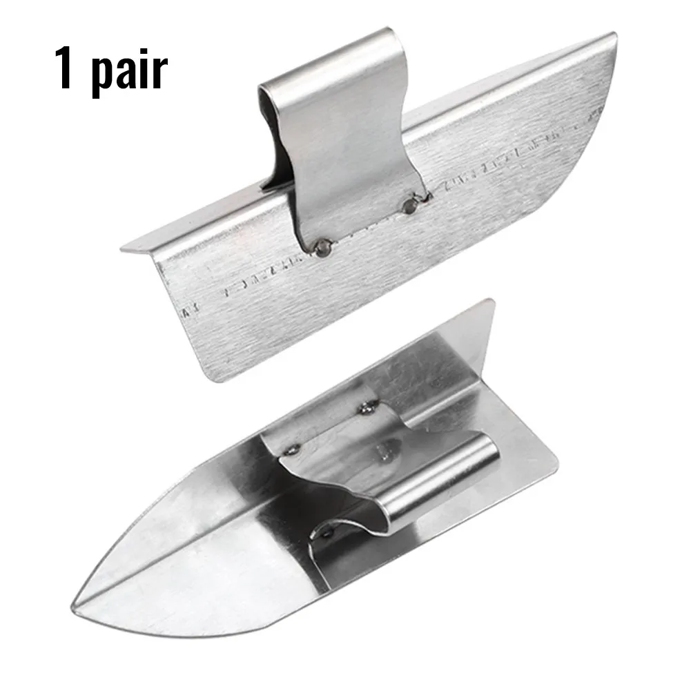 

1 Pair PLASTERING 145mm 2PCS 35mm EXTERNAL PLASTERERS TOOL Set Stainless Steel