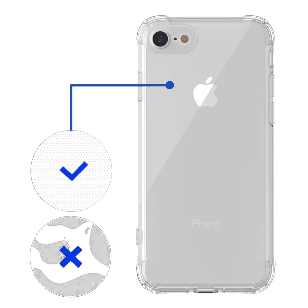 Shockproof Clear Case For iPhone 11 12 Pro Max XS Max XR X Soft TPU Silicone For iPhone 5 5S 6 6s 7 8 Back Cover Phone Case