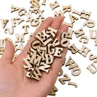 Буквы английского алфавита, цифры и цифры из натурального дерева, 10-100 шт.