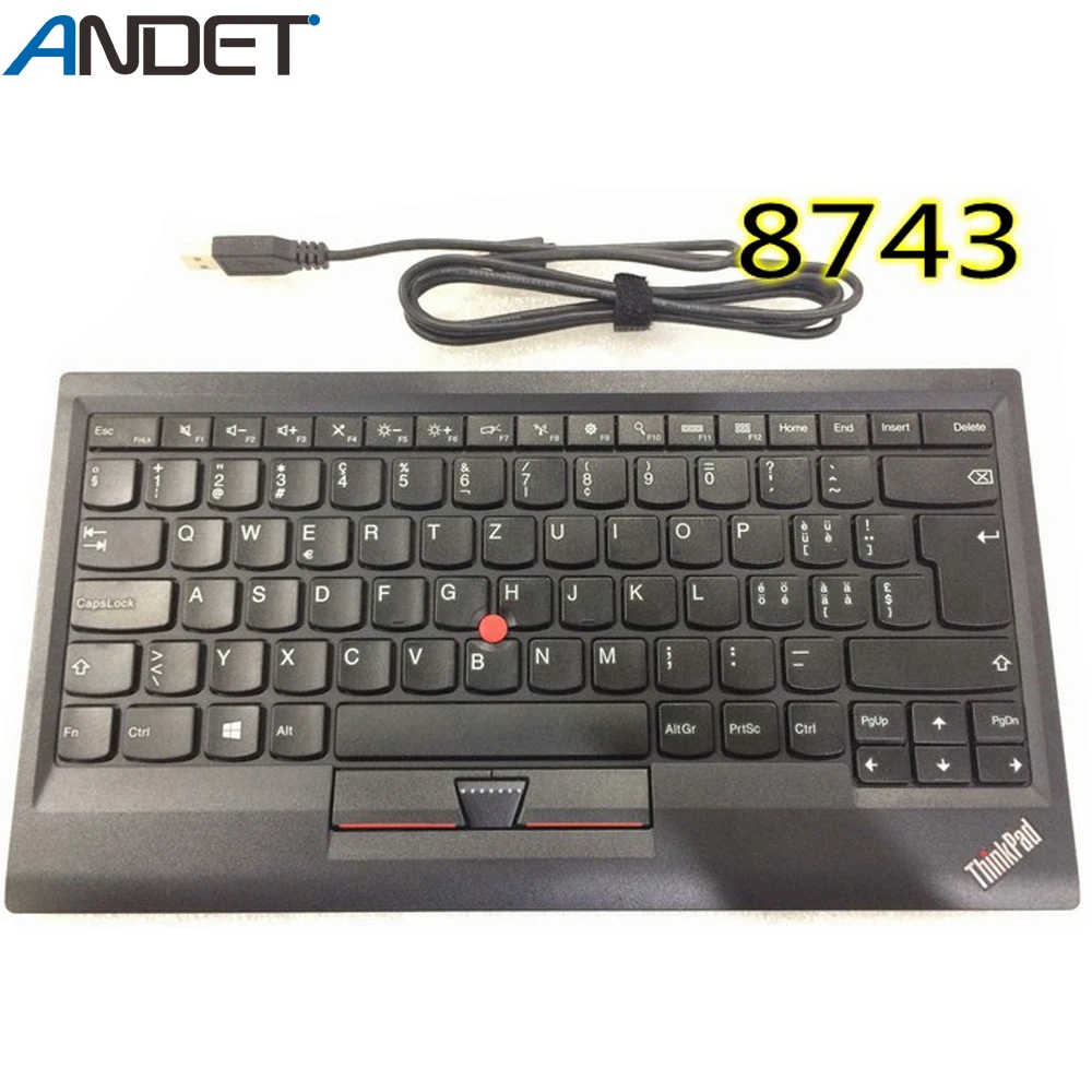 0B47190 новая Оригинальная компактная USB клавиатура Lenovo ThinkPad с трекпонтом для