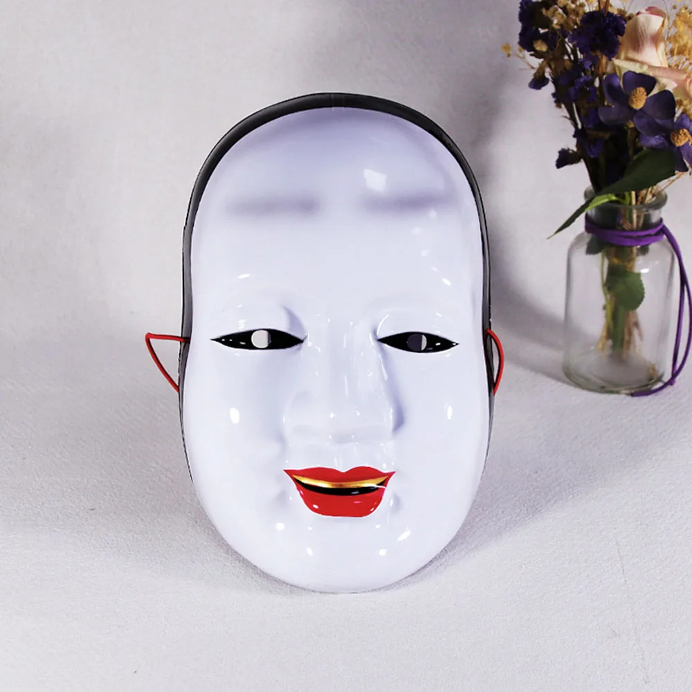HOT Funny Noh Theater Ghost Face Mouth Women Men Cosplay Masks Masquerade Ball Party Adult 8-14 Children Xmas Halloween Mask |