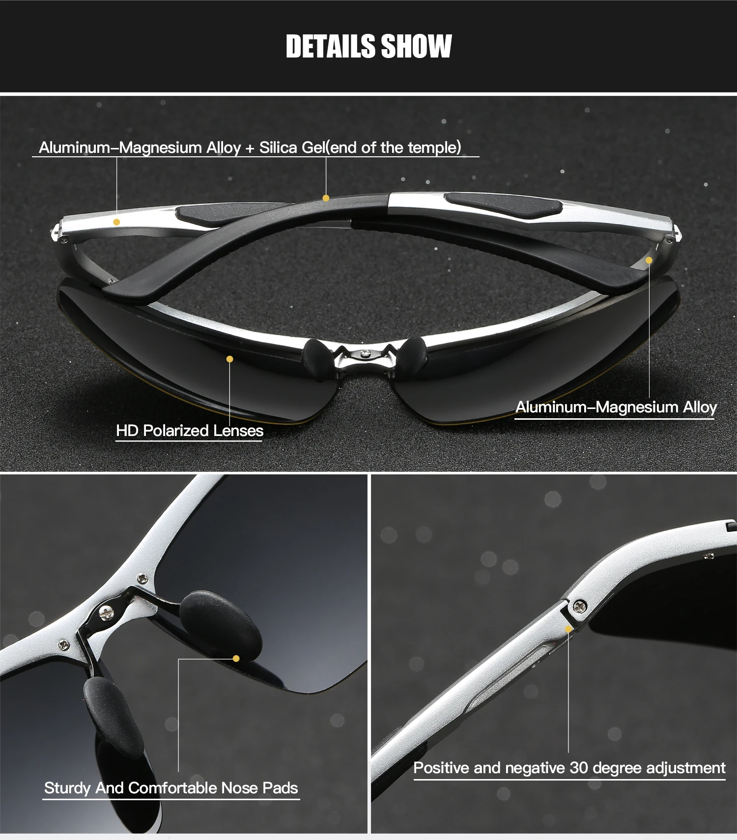 RoyalHot мужские женские поляризационные алой Прямоугольная оправа солнцезащитные