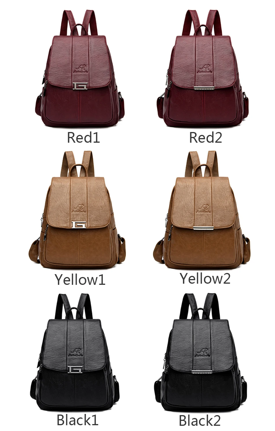 High Quality Leather Backpack Woman New Arrival Fashion Female Backpack String Bags Large Capacity School Bag Mochila Feminina