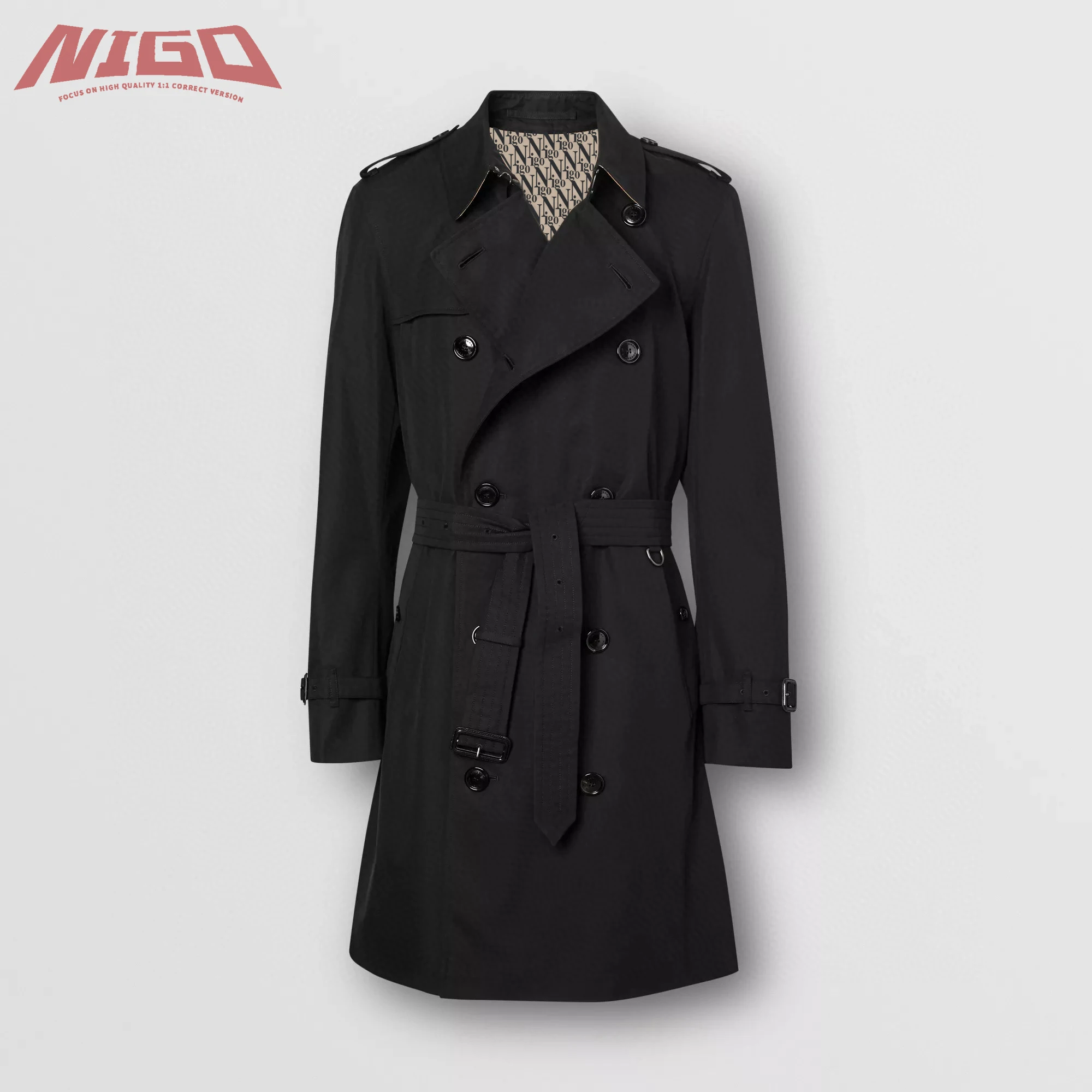 

NIGO Ms 21ss женский осенний и зимний BB длинный ветровка тренчкот # nigo1515