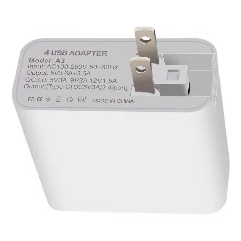48W Multi USB PD QC 3.0 Charger Quick Charge Fast Phone 4 port usb hub charge proable Charging | Мобильные телефоны и