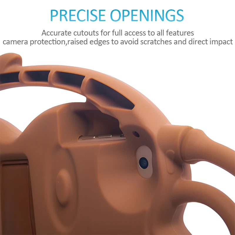 Детский силиконовый чехол CHINFAI ударопрочный нетоксичный для iPad 2018 2017 Air2 Pro 9 7