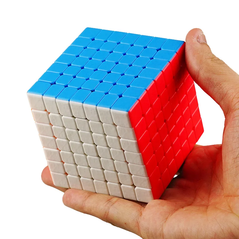 7*7*7 скоростей Профессиональный cubo magico обучающие игры цвет 7*7 Magic Cube гладкая
