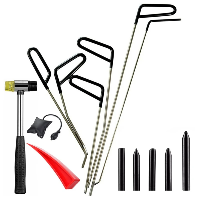 

Crowbar Set, Car Concave and Convex Hail Pits, Free Sheet Metal Spray Paint Repair, Traceless Body Repair Tool