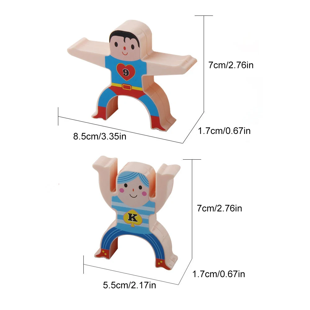 

16pcs DIY Building Blocks Balance Hercules Acrobatic Troupe Villain Child Stacking High Blocks Parent-child Interactive Kids Toy