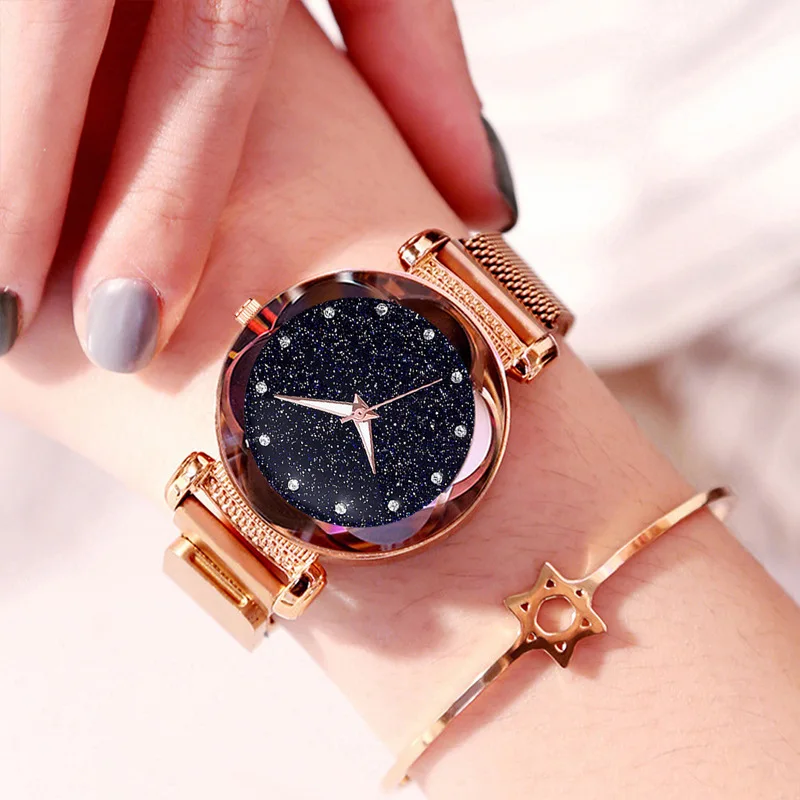 Прямая поставка новинка 2020 Лидер продаж магнитные красные часы модные женские