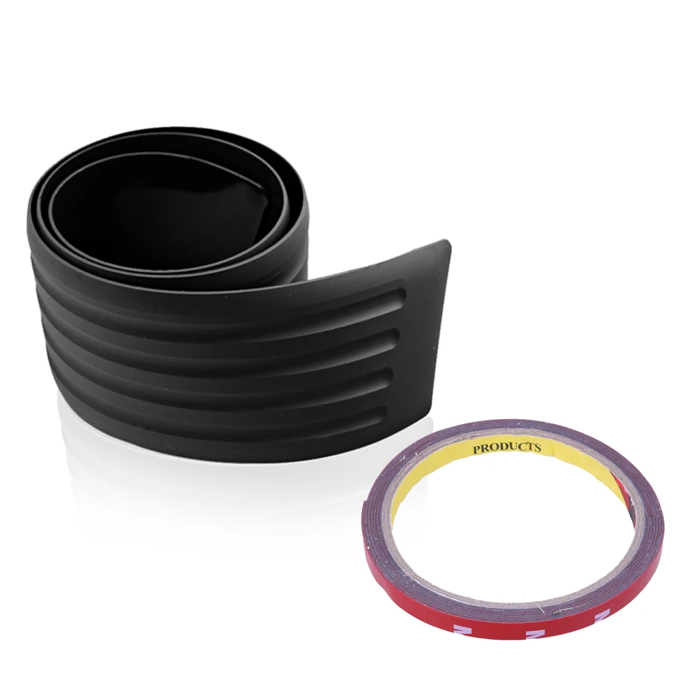 Car Styling Black Rubber Rear Guard Bumper Protector Trim cover for citroen c4 skoda seat leon ibiza mazda 6 mini cooper golf 7 |