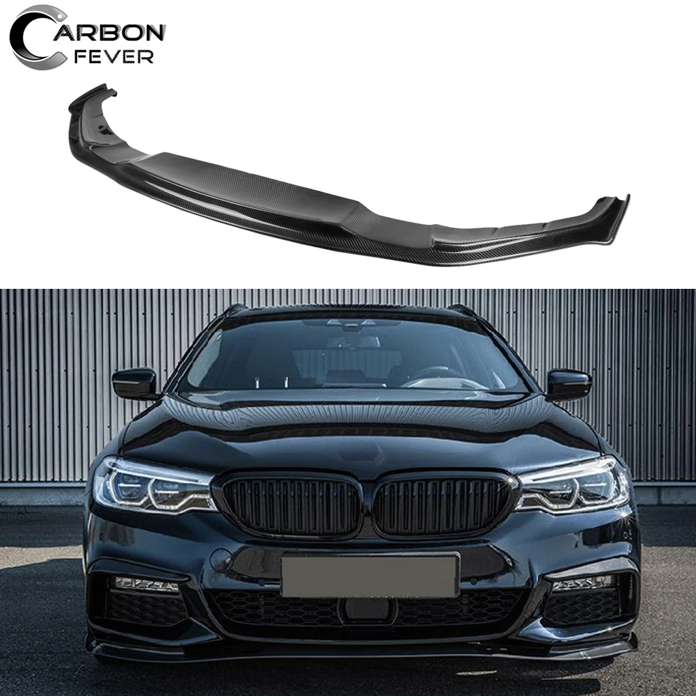 Автомобильный Стайлинг углеродного волокна переднего бампера Haman губы с боковым