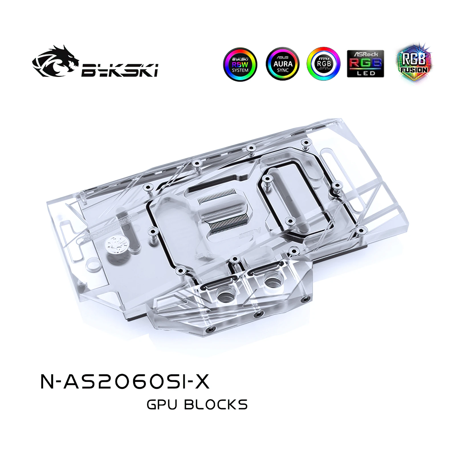 Блок водяного охлаждения Bykski для ASUS RTX 2060 O6G SI процессор GPU с функцией