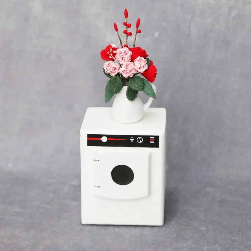 1:12 Кукольный домик мини мебель модель деревянный чистый белый барабан