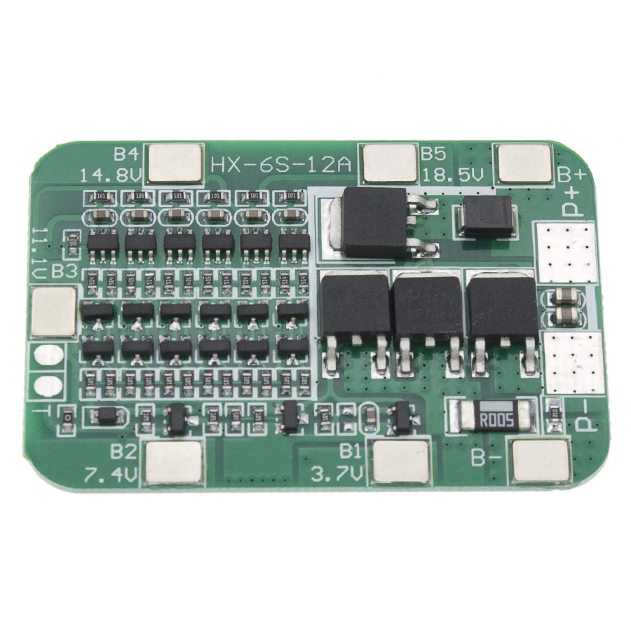 Плата защиты PCB BMS 6S 15A 24 В для 6 упаковок 18650 литий ионный аккумулятор модуль ячейки
