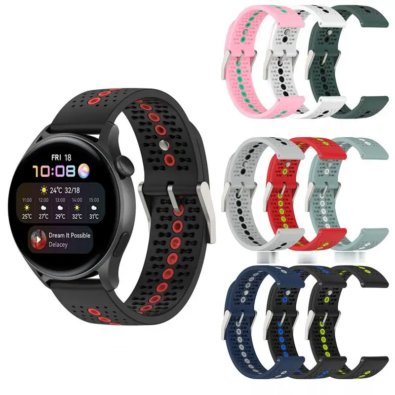

20 22mm Band For Samsung Watch 3 4 Active 2 44mm 42mm/46mm Gear S3 Soft Strap For Amazfit GTS/GTR Huawei wtach GT 2/2e/pro